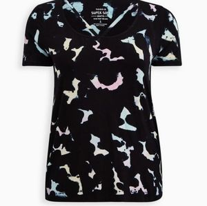 Sz 1 super soft strappy front Tie Dye tee from Torrid NWOT